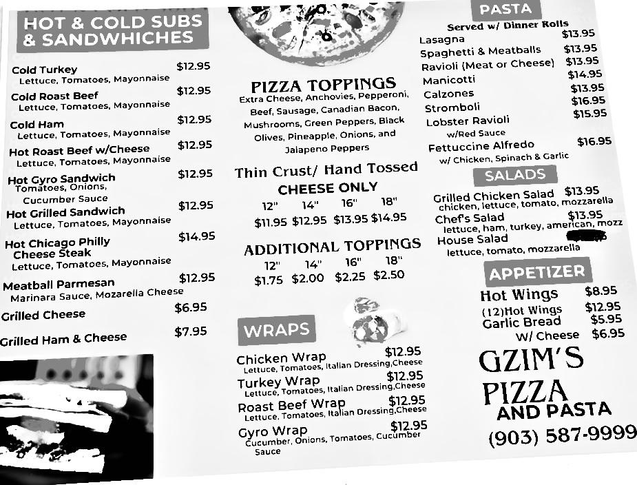 Gzim's Pizza Menu image 4